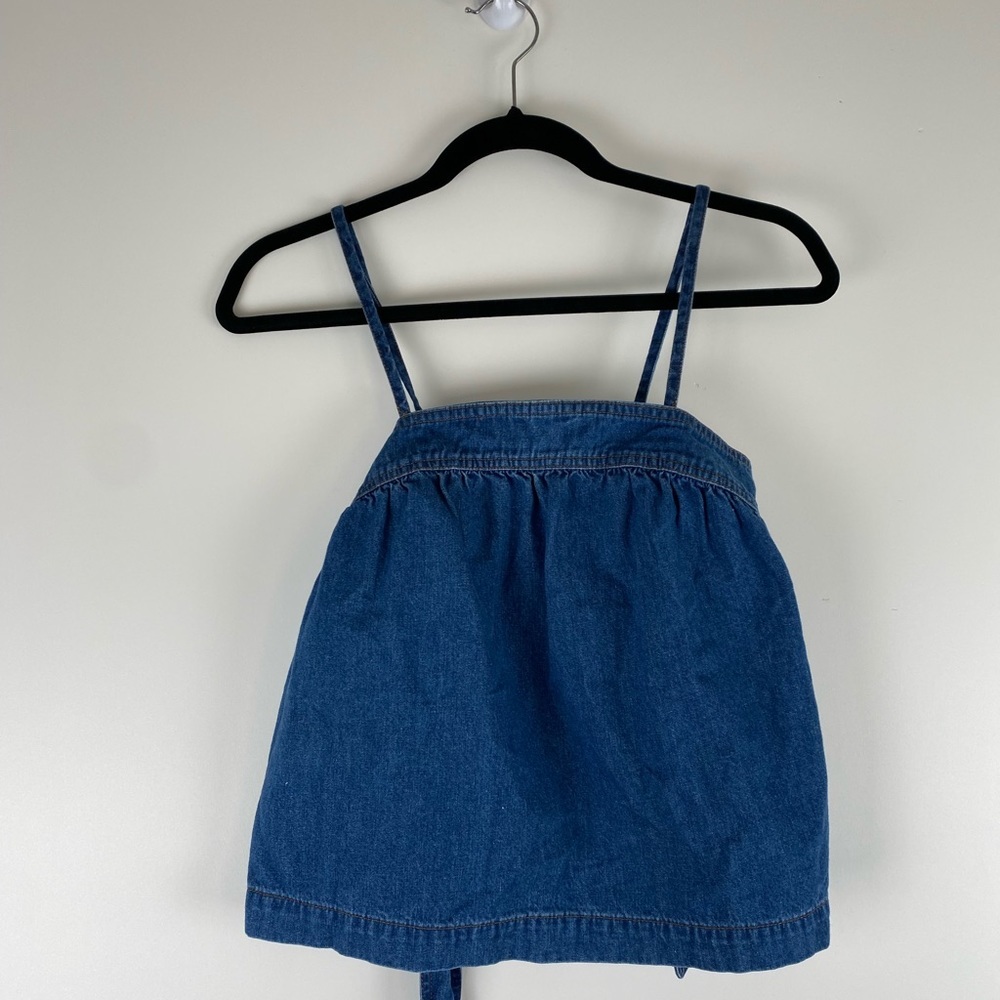 Madewell Denim Convertible Tie-Back Alberta Wash - Picture 3 of 10